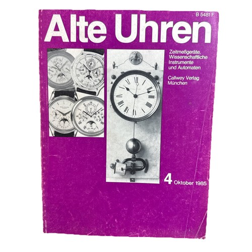 Alte uhren zeitschrift - alte,