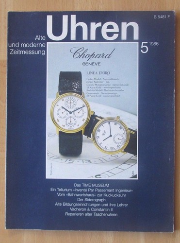Zeitschrift uhren alte und - zeitschrift,