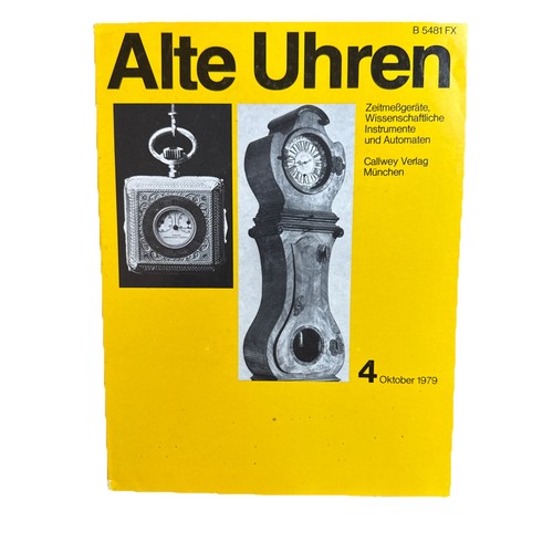 Alte uhren zeitschrift - uhren,
