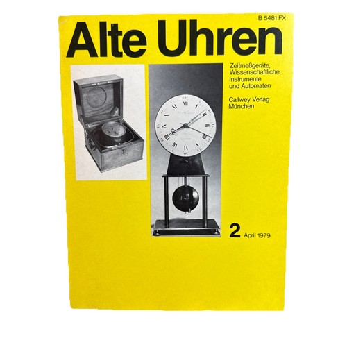 Alte uhren zeitschrift - uhren,