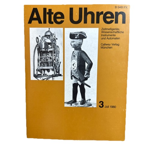 Alte uhren zeitschrift - uhren,